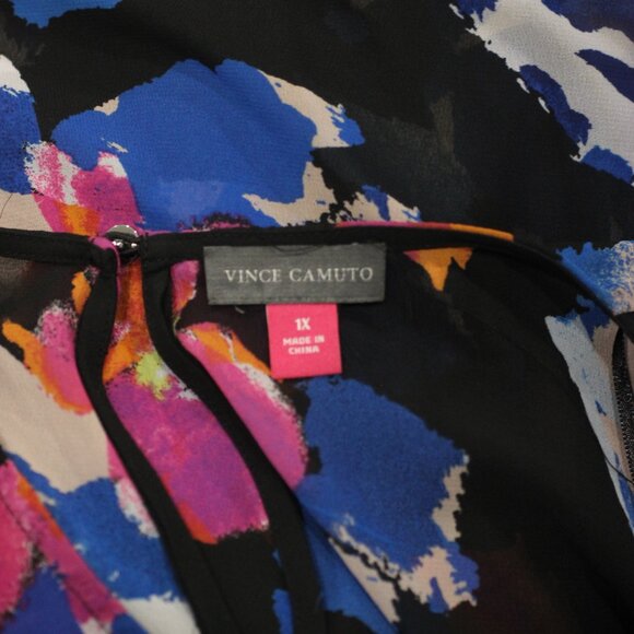 Vince Camuto Floral Sheer Dress Size 1X - Picture 7 of 8